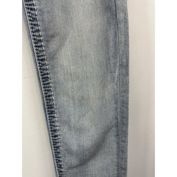 Rock Revival Size 26 Suko Ankle Skinny Light Wash Jeans Embellished - Picture 4 of 12